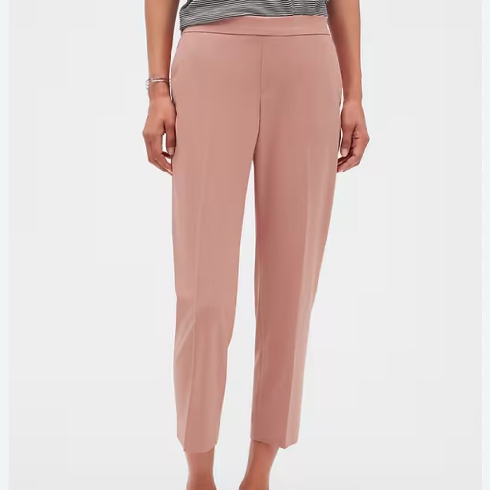 Banana Republic tapered Hayden pant light pink